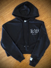 Load image into Gallery viewer, Kwill Team Cropped Hoodie Charcoal