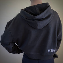 Load image into Gallery viewer, Kwill Team Cropped Hoodie Charcoal
