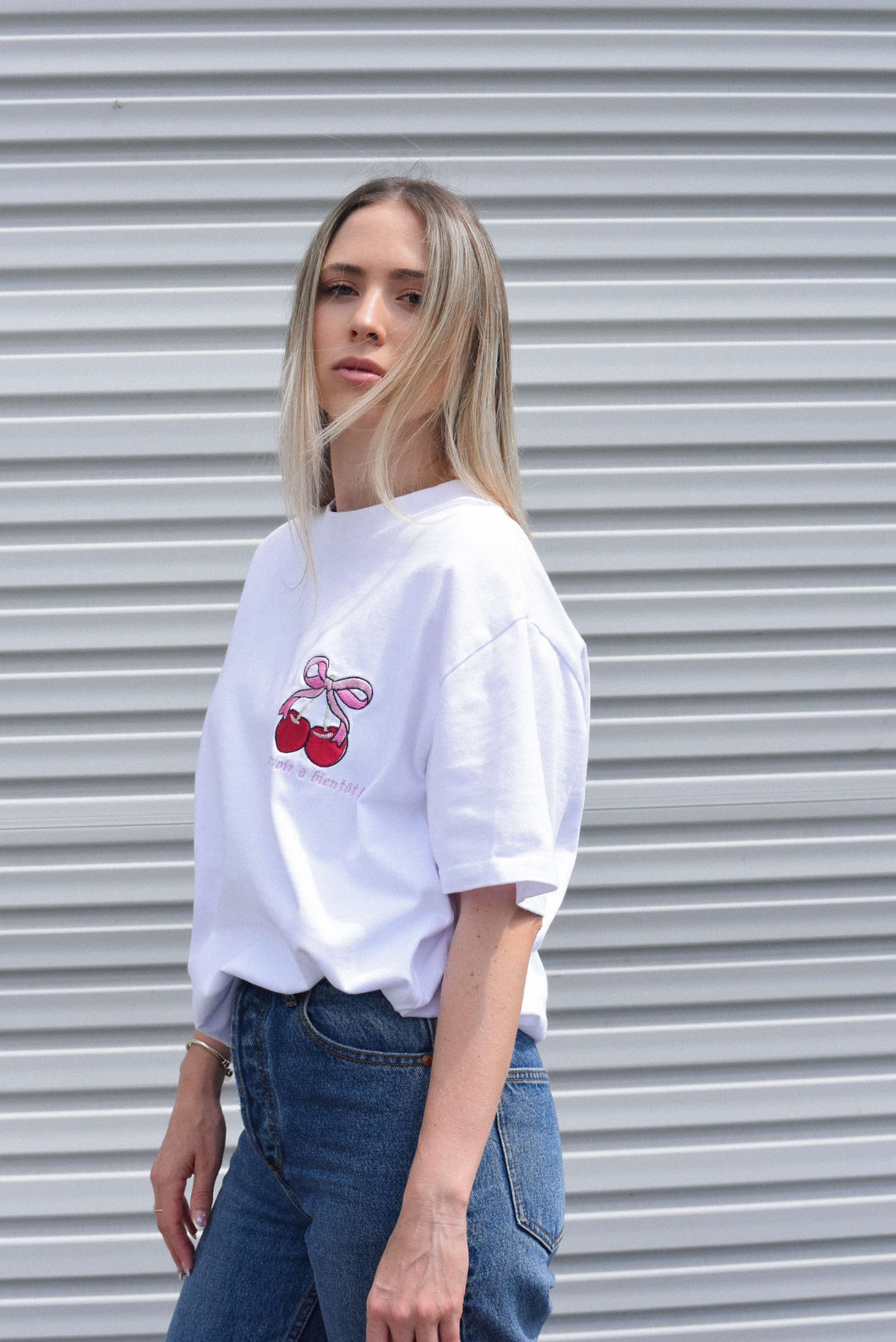 See You Soon Tee- White (PRE ORDER)