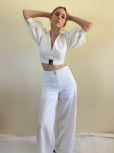 Whimsic Pants in White (made to order)